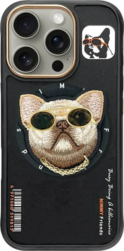 Nimmy Cool Dog iPhone 16 Pro Cover MagSafe Nera | Qualità Originale