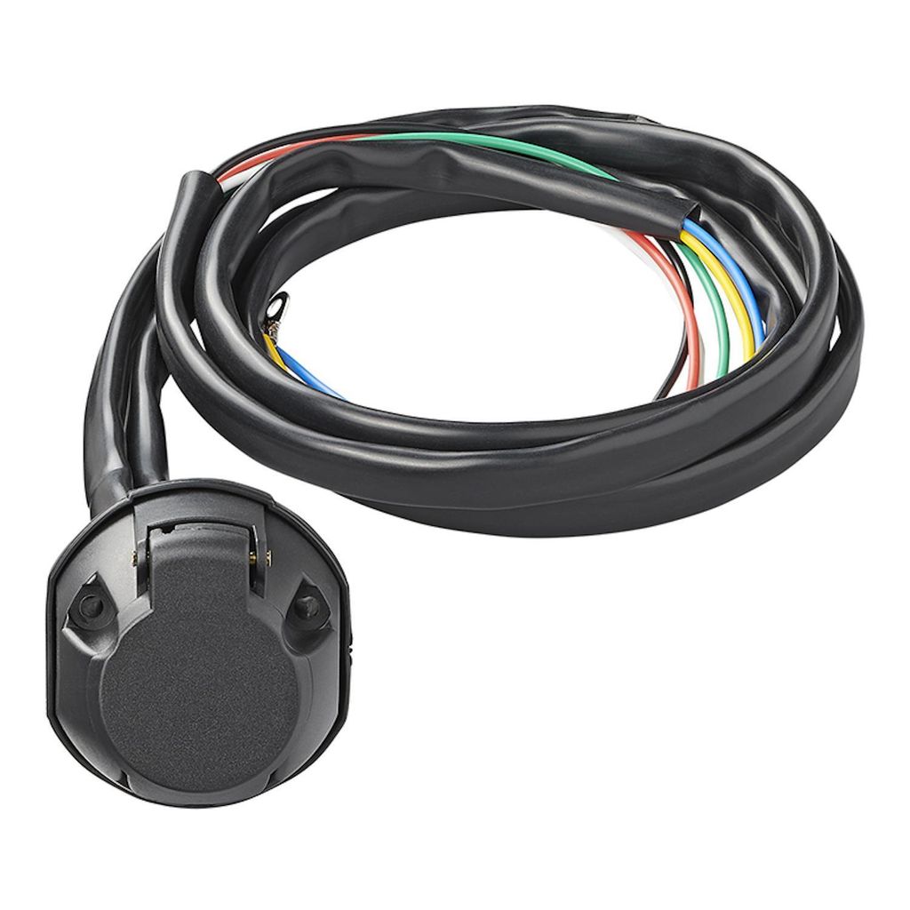 AS Elektrosatz 7 polig Kabelsatz AHK Anhängerkupplung 1,5 Meter Anhänger E-Satz AS