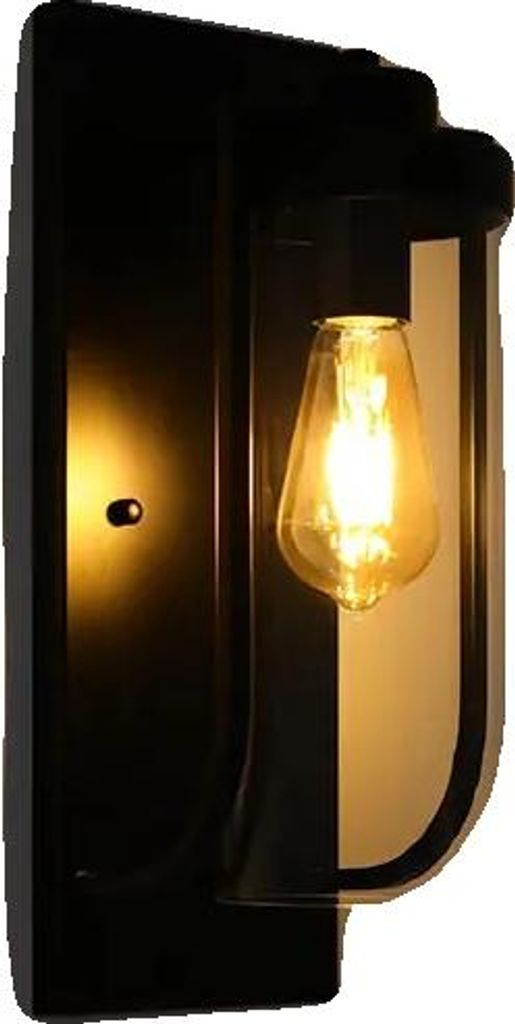 Wandleuchte, Eisen- und Glasmaterial, 15*16*40 cm Abmessungen, Wandmontiertes Design, unterstützt E27 Glühbirne bis 40W, 220V Spannung