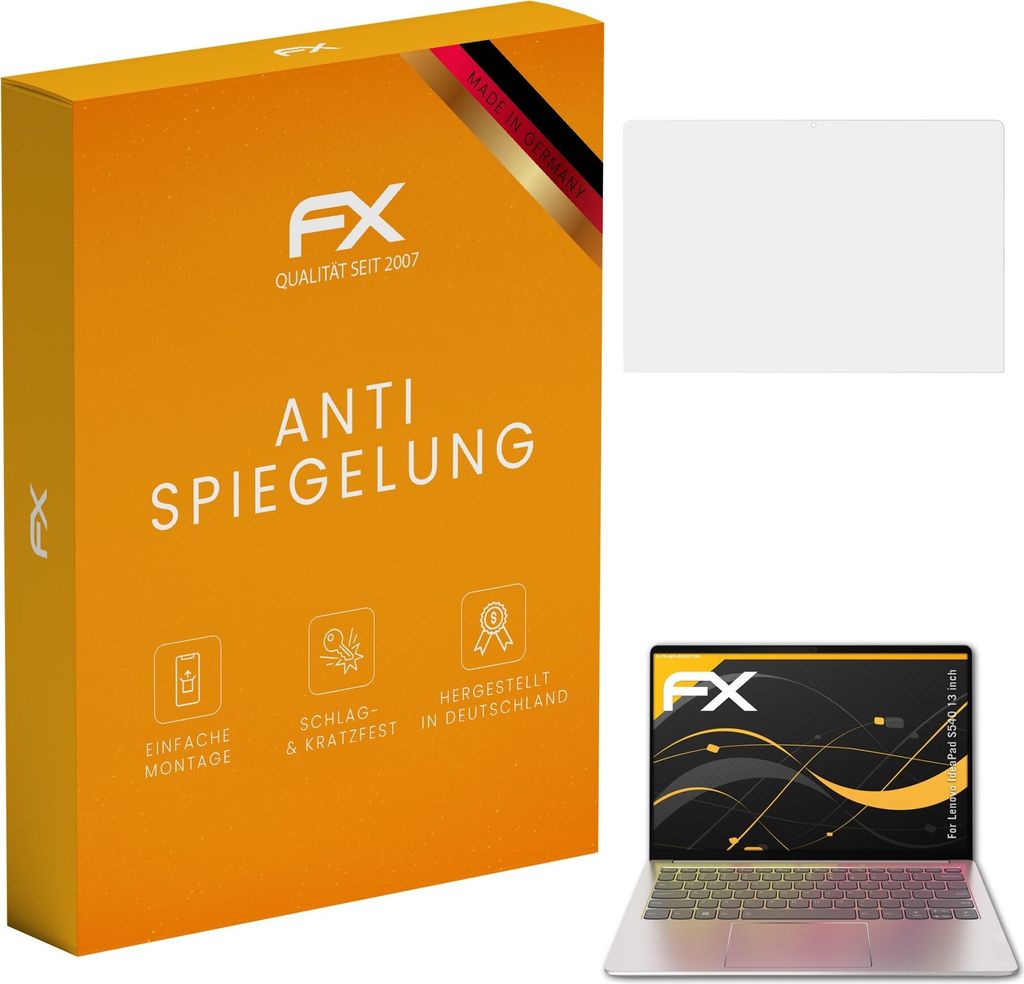 atFoliX FX-Antireflex 2x Schutzfolie kompatibel mit Lenovo Idea Pad S540 (13 inch) Displayfolie