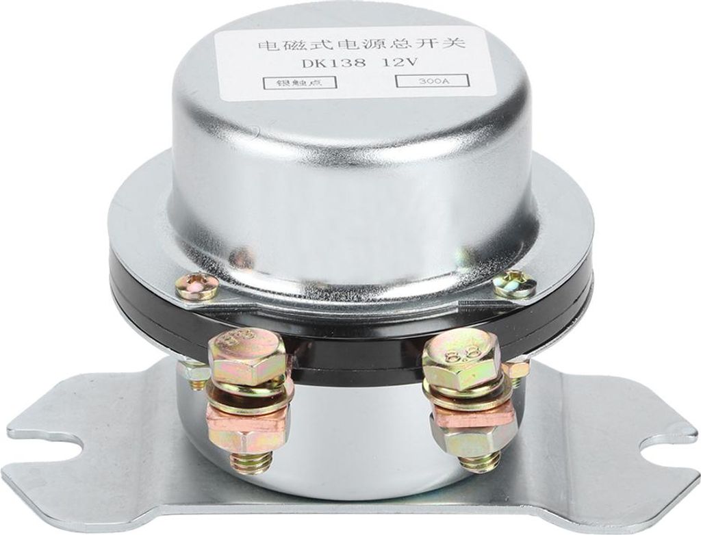 A close-up, studio shot of a car battery isolator switch.