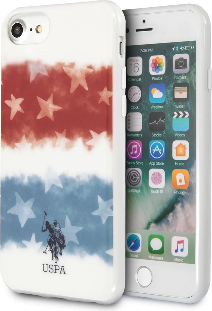 US Polo Apple iPhone SE2 (2020) & iPhone 8 White Back cover case - Fading American Flag