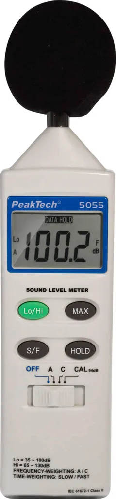 Sonomètre numérique avec évaluation A/C et fonction Max-Hold P 5055