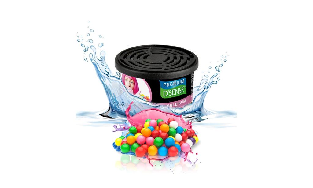 Lufterfrischer “Premium D’Sense” 42g Bubble Gum, 15er Display