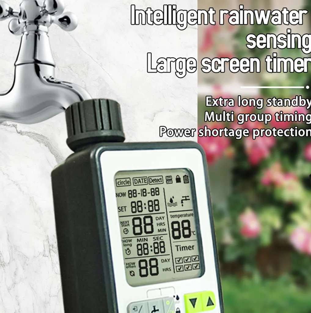 Contrôleur d'arrosage automatique de jardin avec écran LCD et 3 modes