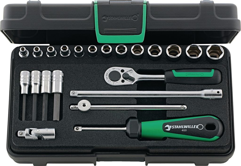 Steckschlüsselsatz 40/44/17/5 KN 22-tlg.1/4 Zoll SW Produktbild 1