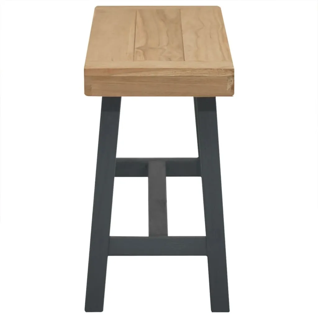 Banc Cloris 110 cm en teck massif : Idéal pour l'entrée ou la terrasse - 4