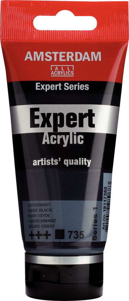 Amsterdam Expert Series Acrylfarbe Tube 75 ml Oxidschwarz 735