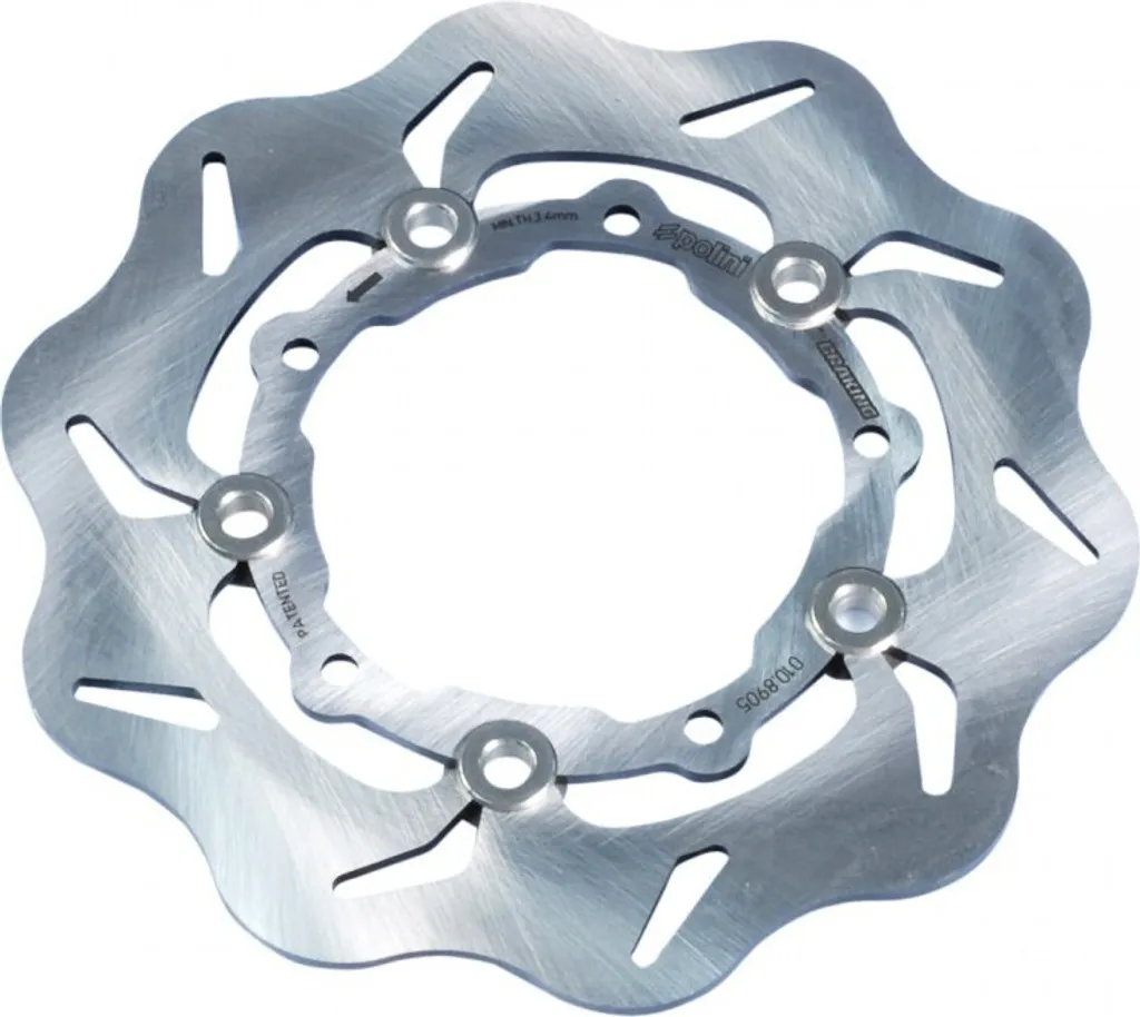 Disque de frein Polini Wavy flottant pour Vespa et Piaggio haute qualité