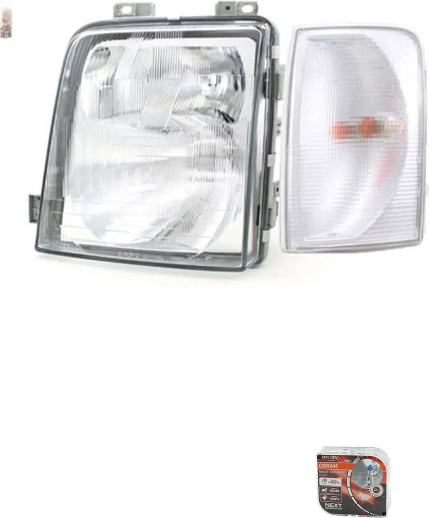 Faro Ricambio VW LT 2D Sinistro 2D1941015 + Osram Laser H4 12V