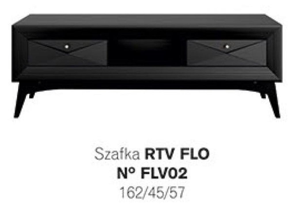 rtv Lowboard tv Ständer Sideboard Tisch Wohnzimmer Modern Holz Schwarz Design