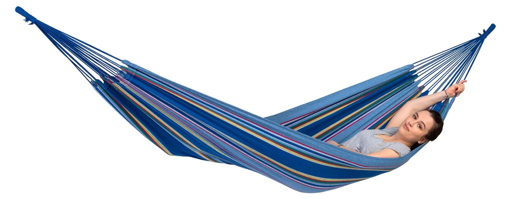 AMAZONAS Tahiti Ocean Hängematte wetterfest UV-beständig 200cmx100 cm blau/bunt