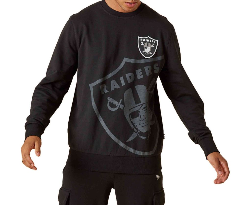 Refried Apparel Men's Refried Apparel Black/Heather Gray Las Vegas Raiders  Sustainable Split Center Pullover Sweatshirt