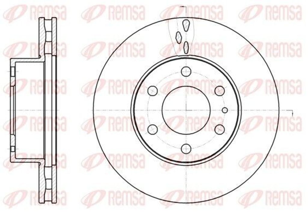 2x REMSA Bremsscheibe 61062.10 vorne für IVECO DAILY IV Kasten/Kombi 299 9mm