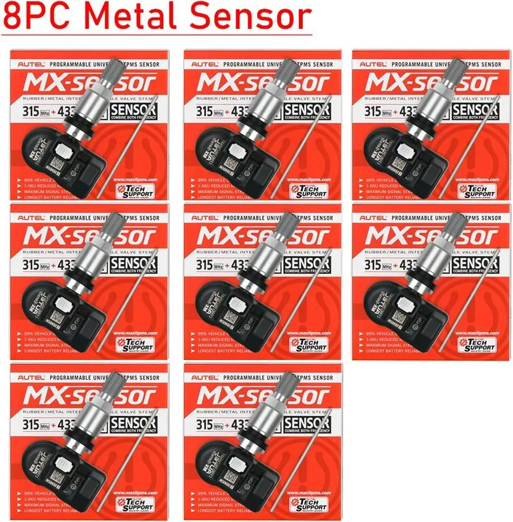 Capteur TPMS 2IN1 M Design Convivial et Double Fréquence - 8 Unités - 2
