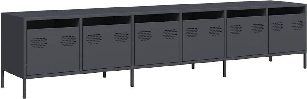 TV-Schrank Anthrazit 202x39x43,5 cm Kaltgewalzter Stahl