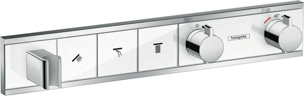 Hansgrohe RainSelect, Waschbecken, Chrom, Weiß Produktbild 