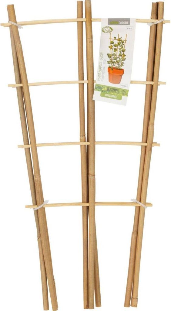 Bambus-Pflanzenstütze PROGARDEN – Leiter 45 cm, 3 Stück Produktbild 