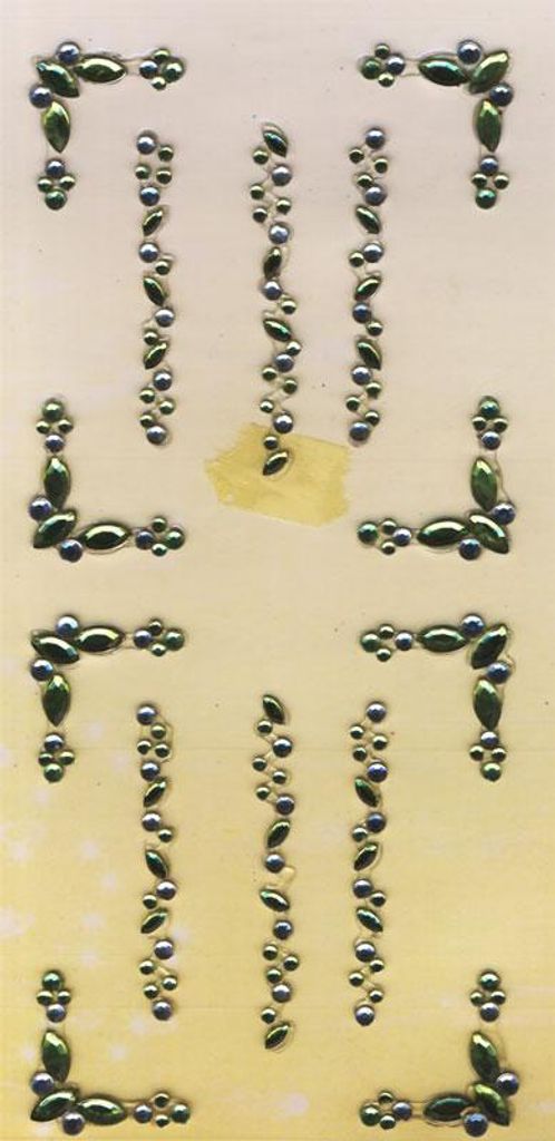 Hardware-Sticker Strassborduere Ellipse, limone