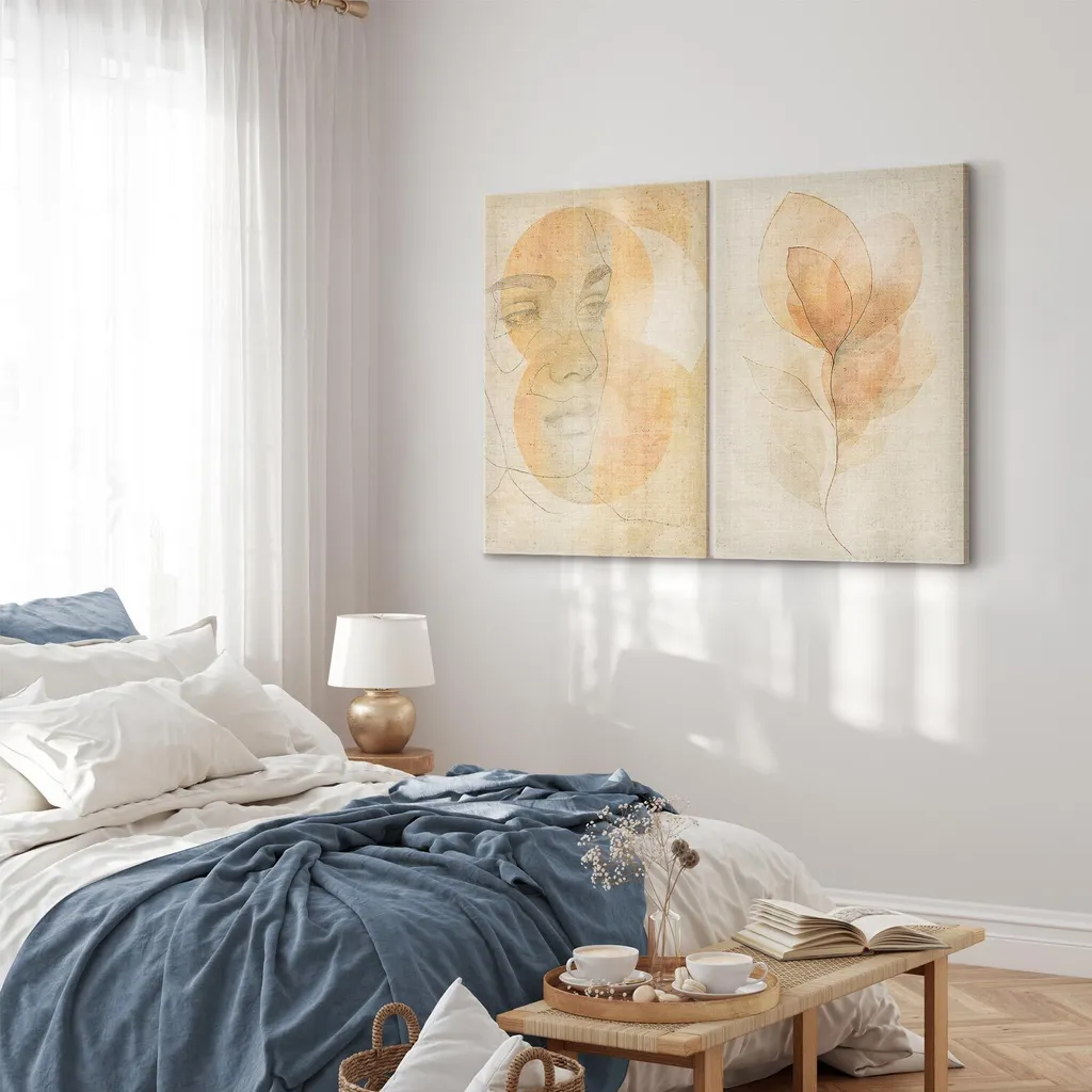 Murando Quadri Boho Chic HandArt - Ideale per Ufficio e Casa - 4