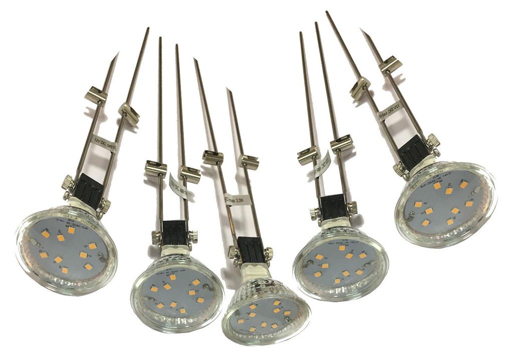 LED Seilsystem mit 5 Strahler Spotleuche Schienensystem Produktbild 