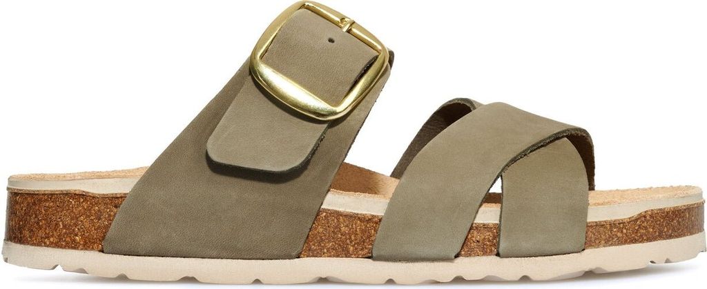 Rohde Damen Sandale Elba Pantolette mit atmungsaktivem Korkfußbett und verstellbarem Riemen
