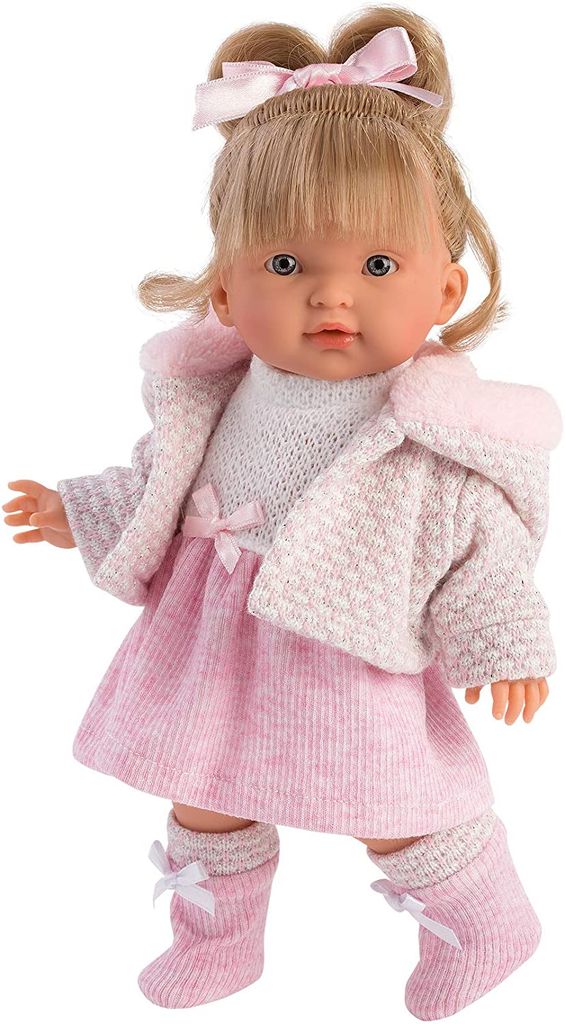 Bambola Llorens Corpo Morbido Valeria Gonna Rosa 28 cm Immagine del prodotto 