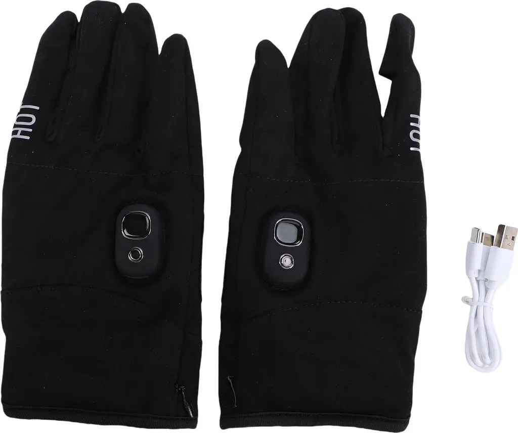 Gants chauffants électriques USB avec 5 niveaux de chaleur réglables
