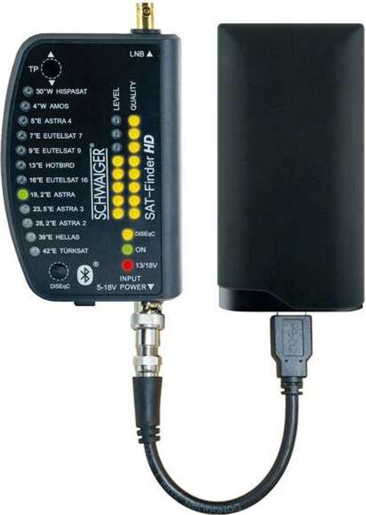 Schwaiger Sat-Finder HD inkl. Akku Produktbild 