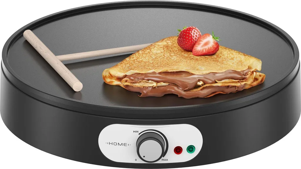 Macchina per Crepe Home CM-C350B Crepe Chef - Design Nero 30cm 1000W