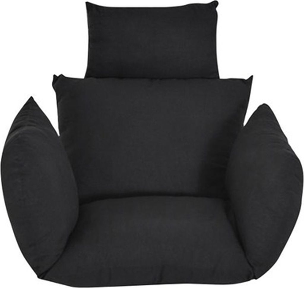 Eierstuhlkissen, Schaukelstuhlkissen mit Kopfstütze, waschbares Hängekorb-Sitzkissen, Ersatz für den Eierstuhl auf der Terrasse und im Garten