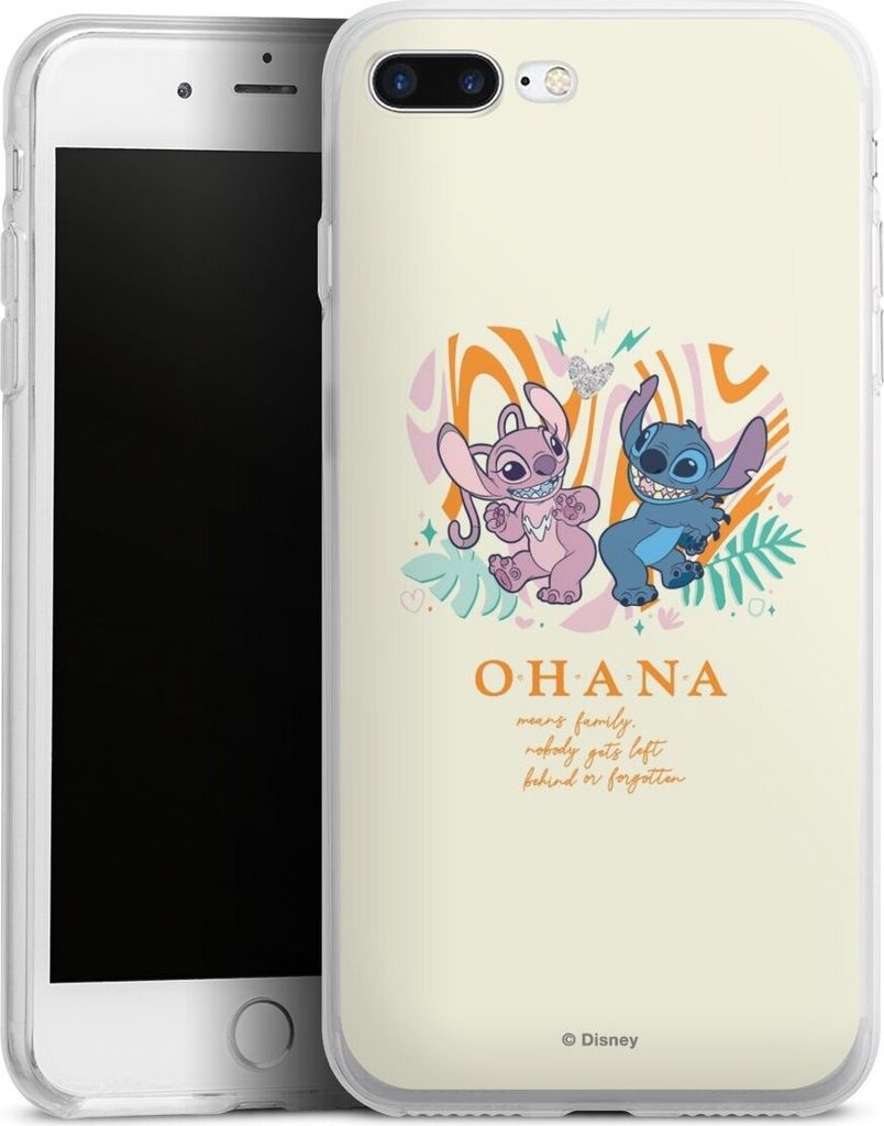 DeinDesign Handyhülle für Apple iPhone 7 Plus Silikon Hülle Case Smartphone Schutzhülle Disney Offizielles Lizenzprodukt Lilo & Stitch
