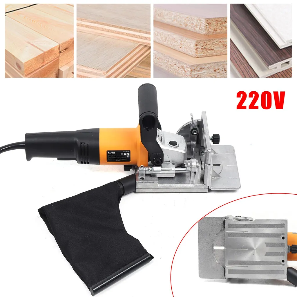 Fraiseuse à Lamelles Noire : Assemblage Tenon avec Aspiration Intégrée