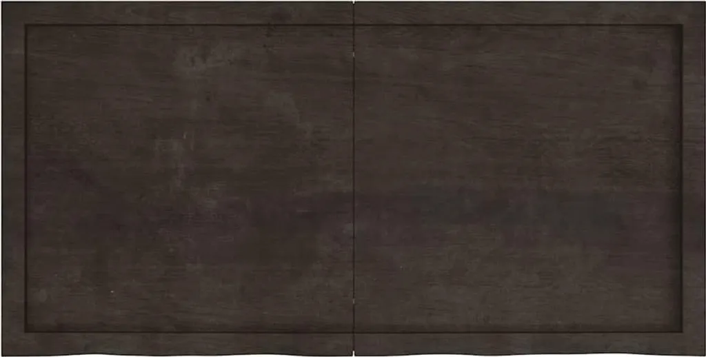 Mensola Parete Legno Massello Rovere 120x60 Marrone Scuro | Classico