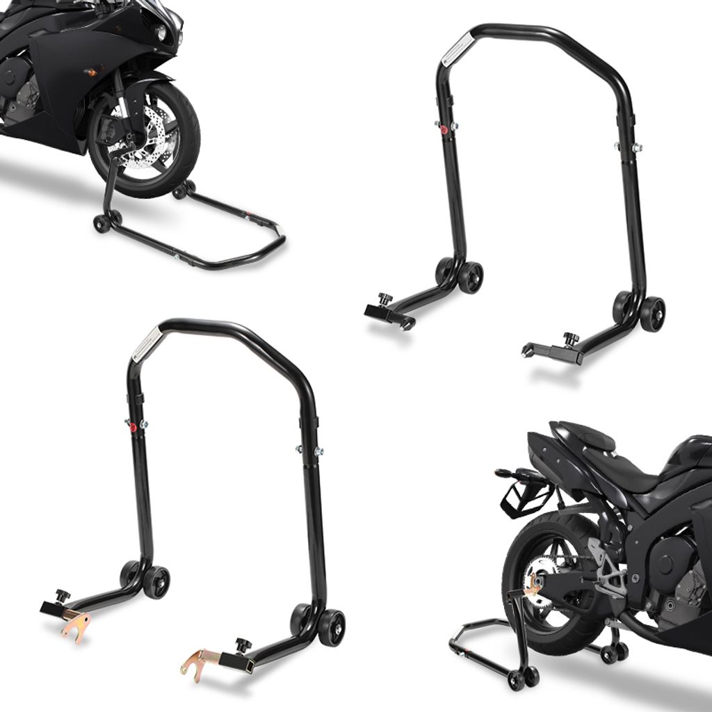 Set cavalletto di montaggio per moto anteriore+posteriore Immagine del prodotto 
