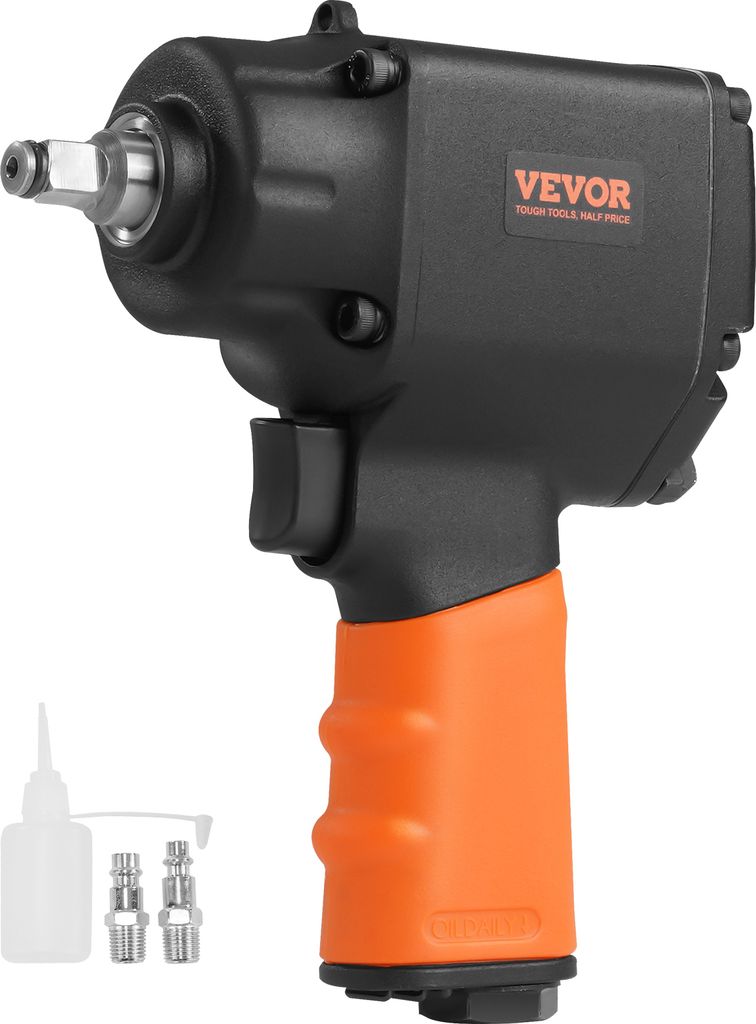 VEVOR Hochleistungs Druckluft Schlagschrauber 3/8", Druckluftschrauber 90-120PSI, 590 Nm Max. Drehmoment, 10000 U/min Drehzahl, 4,5 CFM Durchschnit...