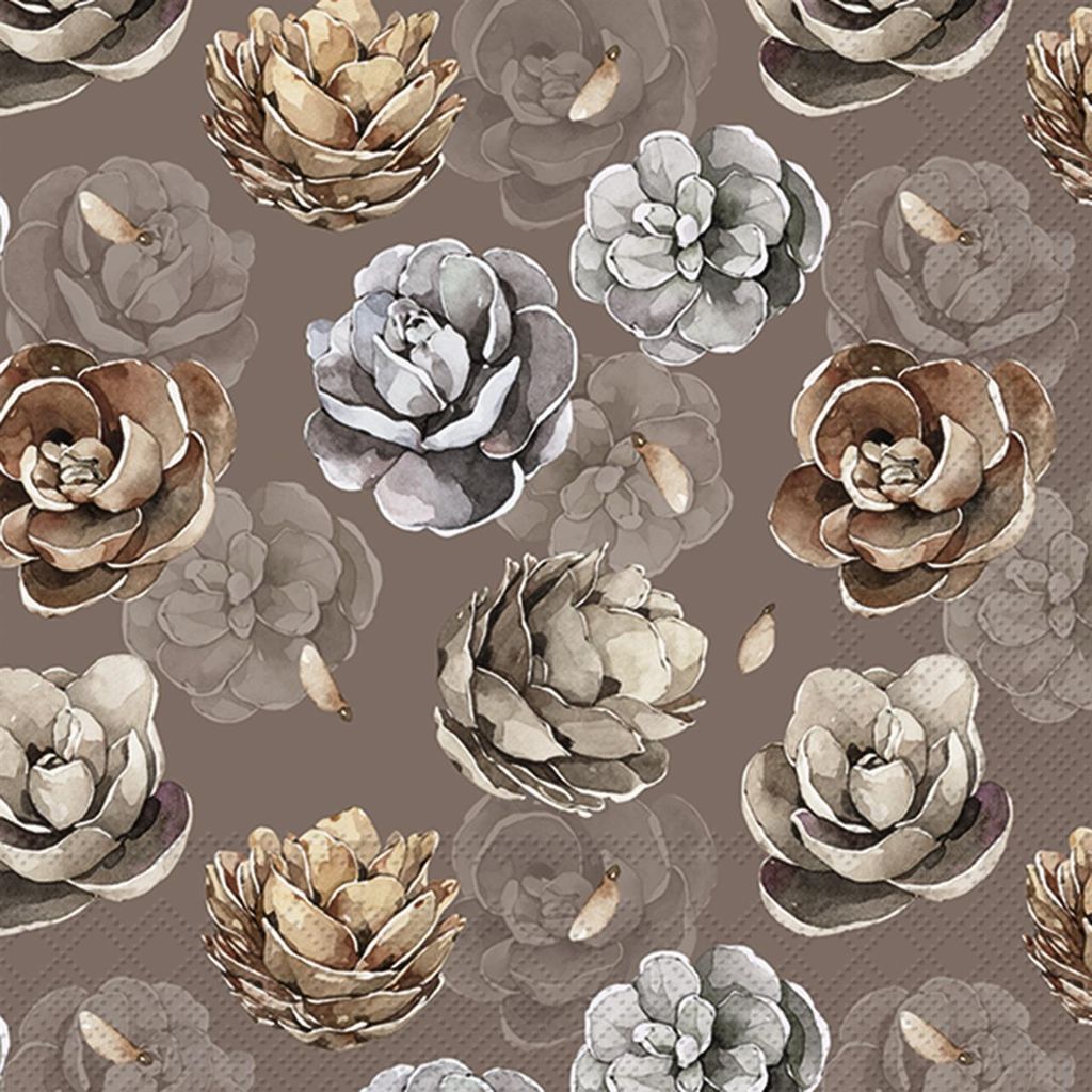 SIMI brown Lunch-Servietten L 963930