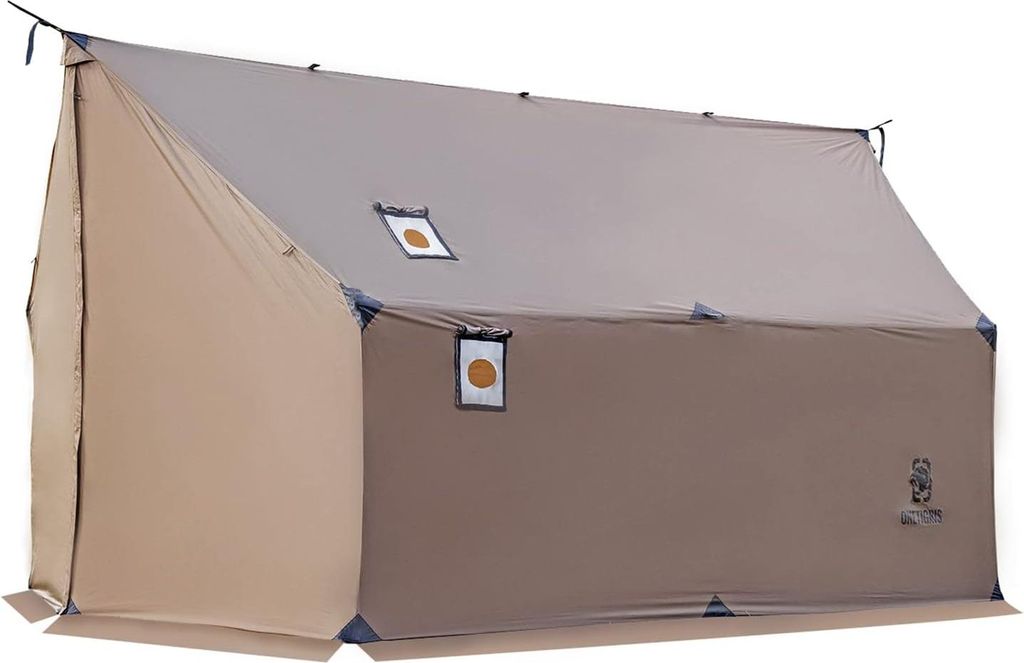 Trekkingzelt - Sonnensegel - Ripstop Tarp - Wasserdicht - Leichtgewicht - Langlebig - für Camping - Wandern - Notfälle - 70D Nylon - 3 x 3 m - Co...