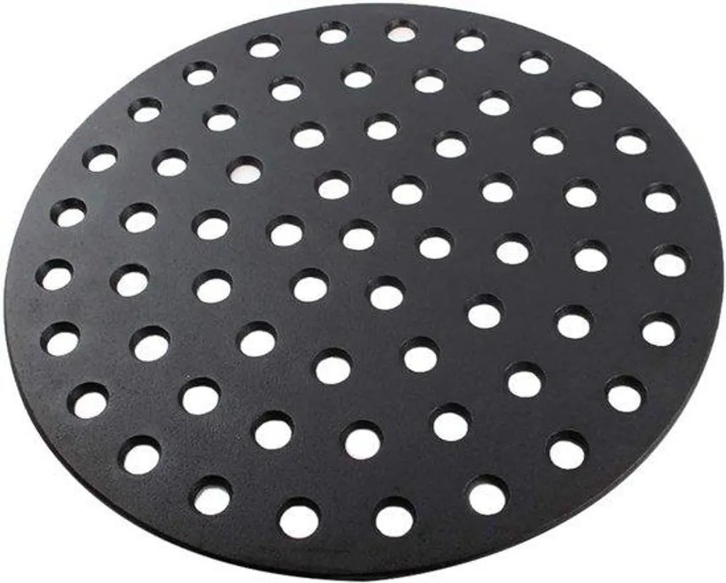 Plaque de cuisson ronde en fonte émaillée 33,5 cm pour barbecue et grill