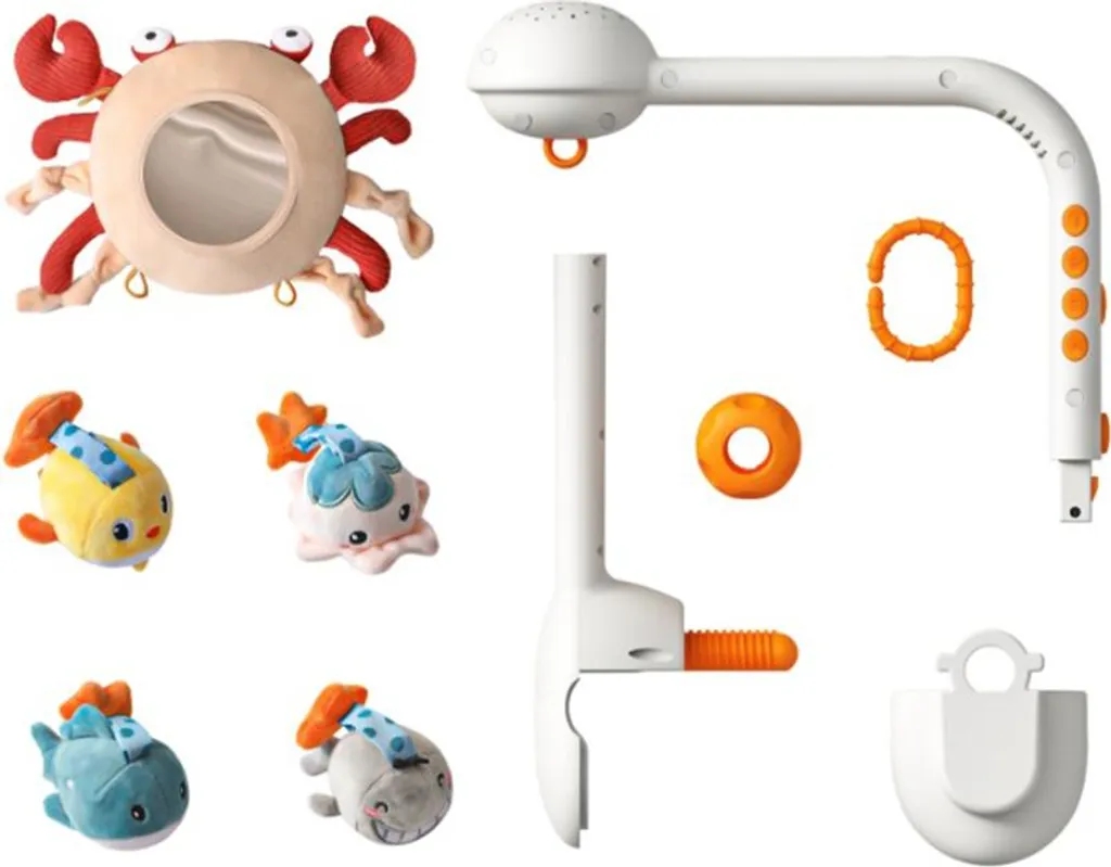 Veilleuse Projecteur Bébé et Mobile de Lit Musical Crabe Multifonction - 5