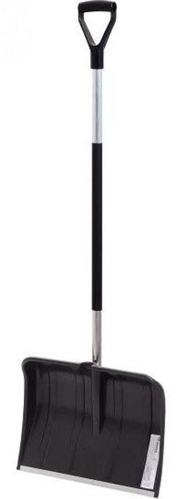 A snow shovel against a white background.