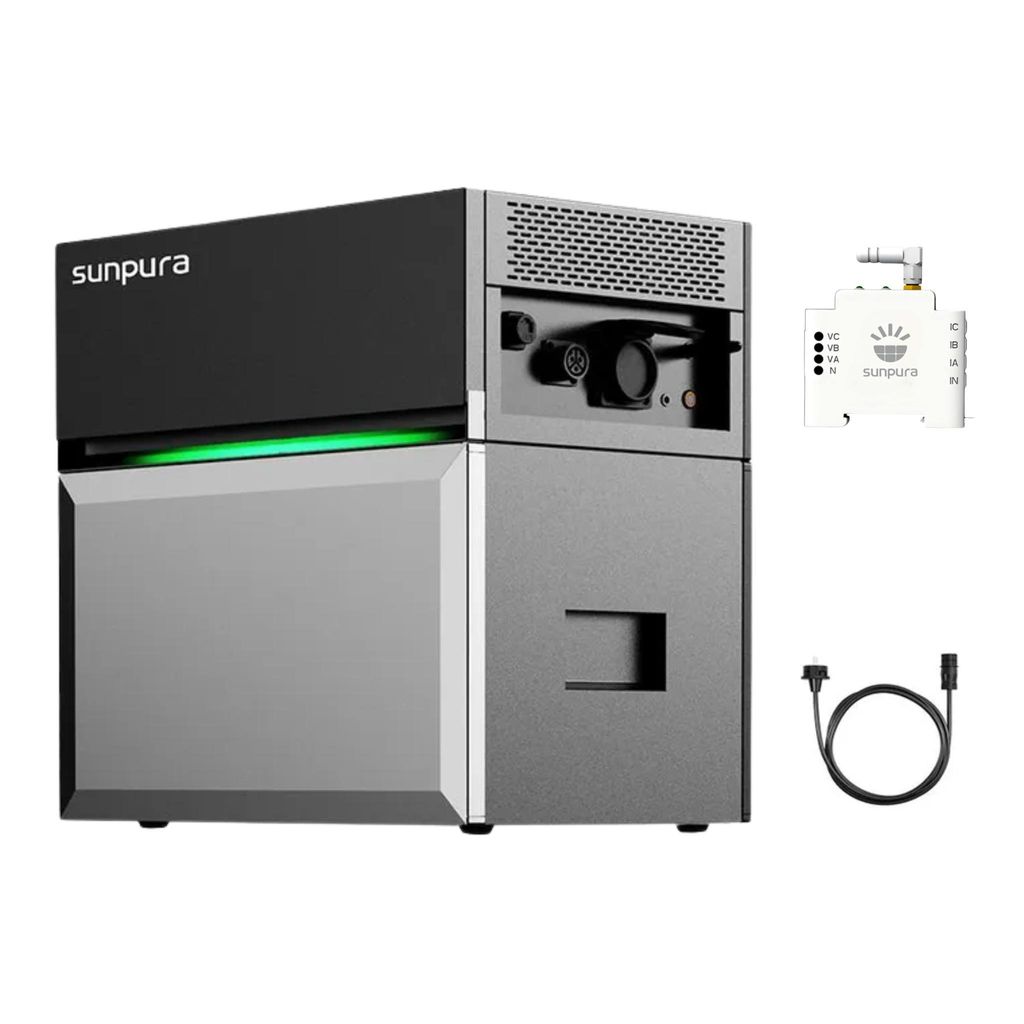 Balkonkraftwerk Speicher, Sunpura S2400 All-in-One Speichersystem Energiespeichersystem 2,4 kWh (bis 9,6 kWh erweiterbar) mit Smarter Zähler,(0% M...