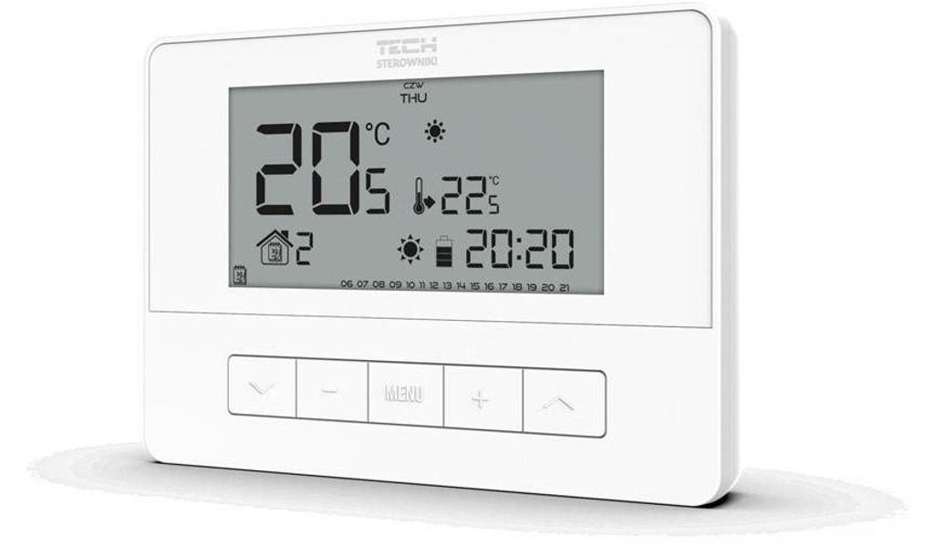 TECH T-4.1, bedrade kamerthermostaat, wit, programmeerbaar Productafbeelding 