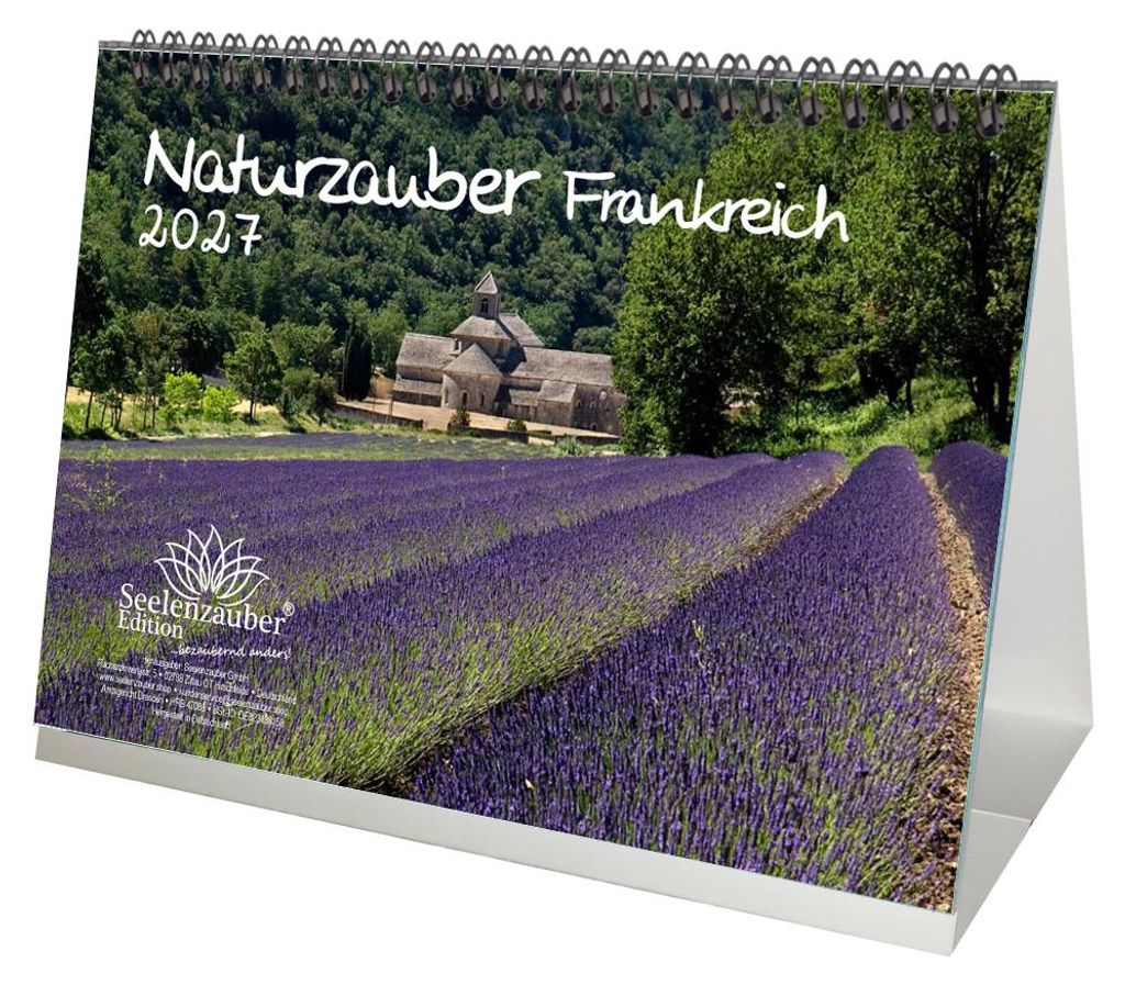 Naturzauber Frankreich DIN A5 Tischkalender für 2027 Urlaub Landschaft Natur - Seelenzauber