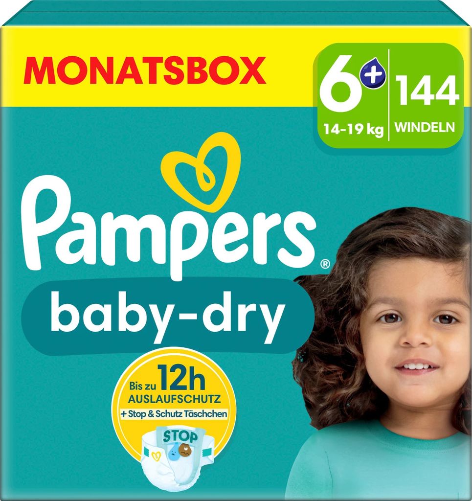Plienky Pampers Baby Dry veľkosť 6+ Extra Large (14-19 kg), Obrázok produktu 