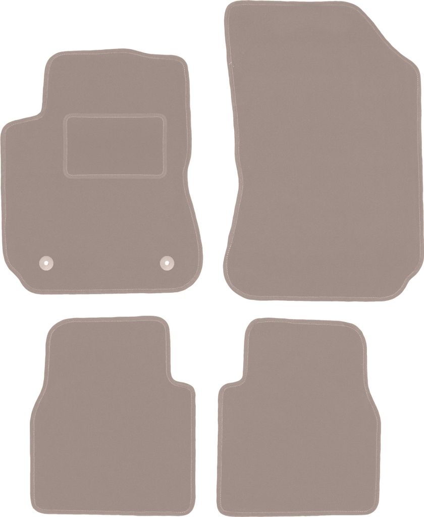 Beige Veloursmatten für: Citroen C4 Cactus Crossover (2014-2018)