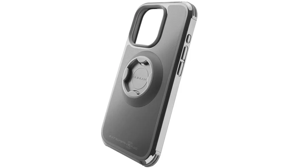 Interphone Quiklox iPhone 15 Pro - Évitez les Chutes de Smartphone à Moto