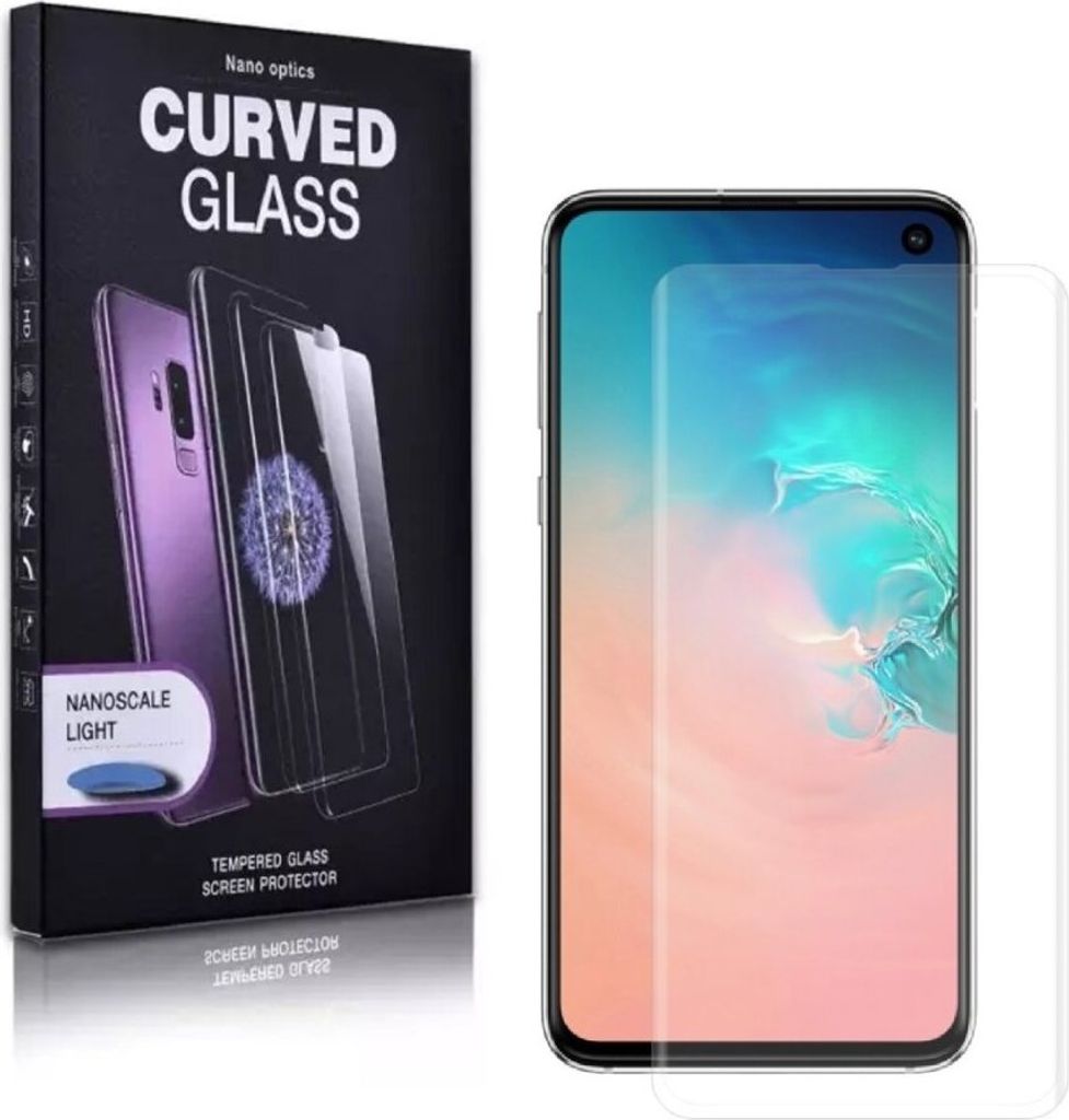 1x 9H Hartglas für Samsung Galaxy S10 5G FULL CURVED UV Liquid Schutzglas Panzerfolie Displayschutz Schutzfolie Displayglas Panzerglas Tempered Gl...