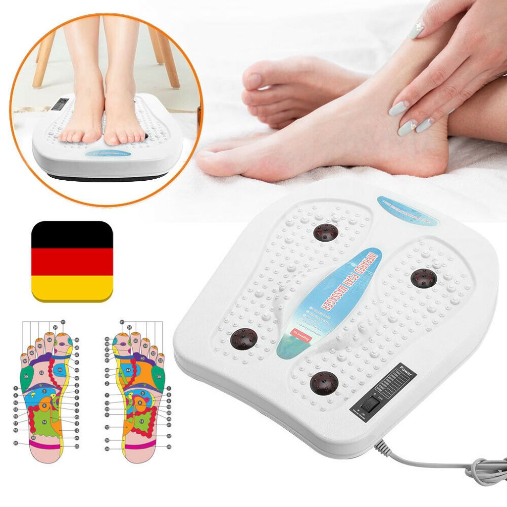 EMS Fußmassage FußMassagegerät Blutmuskelzirkulation Shiatsu mit Wärmefunktion 
