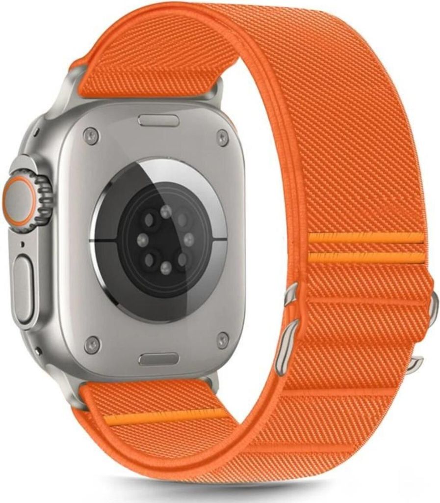 Tech-Protect Nylonarmband für Apple Watch 44 / 45 / 46 / 49 mm – Orange